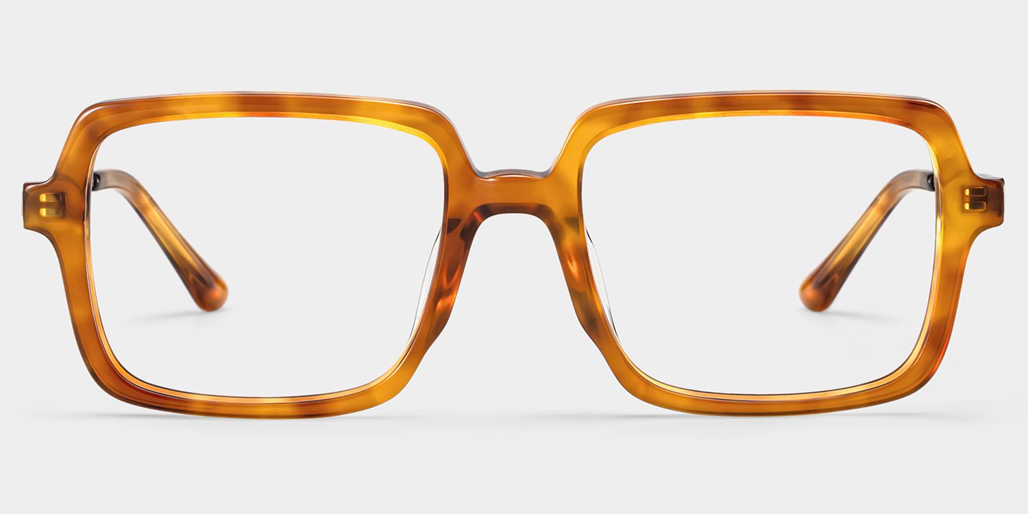 Beatrice Rectangle Yellow Frame Eyeglasses for Women| ZEELOOL3