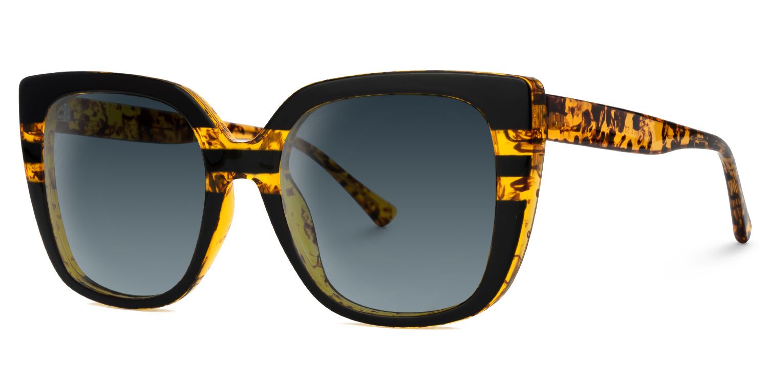 Brenda Square Tortoise Sunglasses | Zeelool Glasses1
