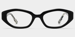 Bree Black Geometric Glasses1