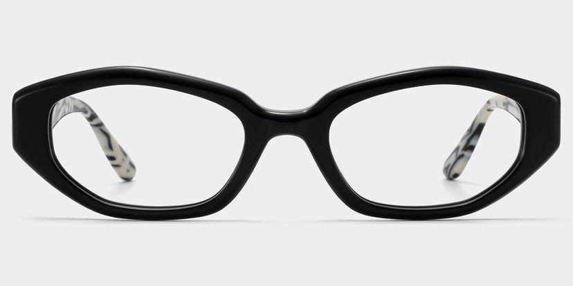 Bree Black Geometric Glasses