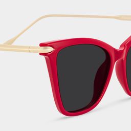 Hilary Butterfly Red Sunglasses4