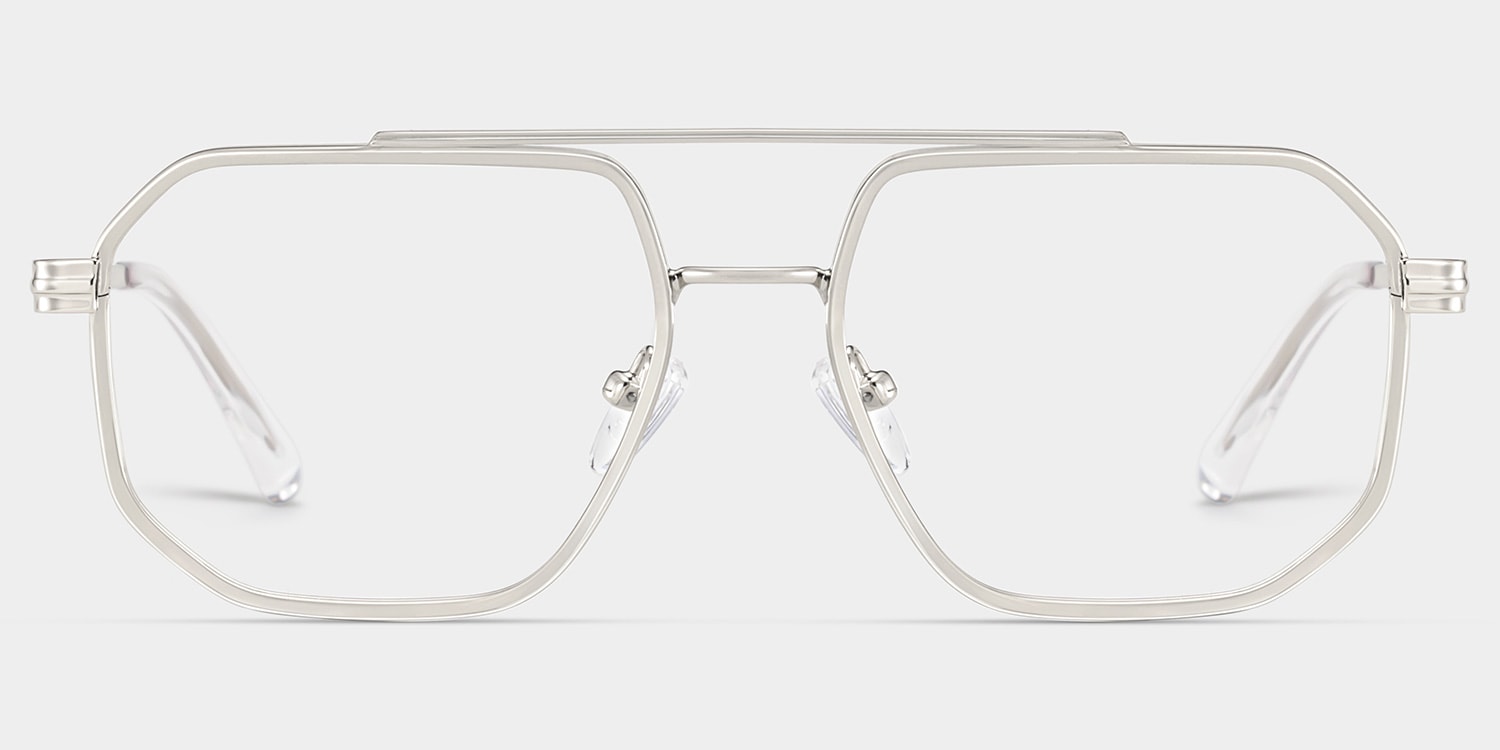 Autumn Aviator Silver Glasses