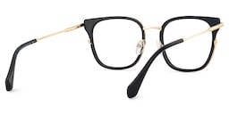 Cameron Square Black Gold Glasses5