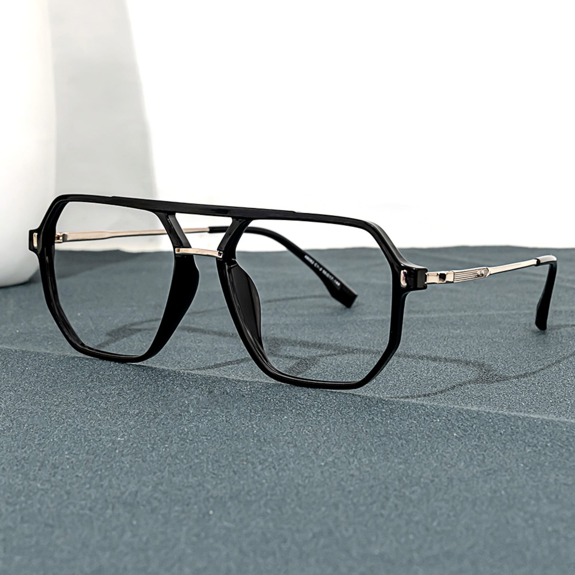 Aviator Lizbeth Black Glasses on sale -Zeelool Glasses4