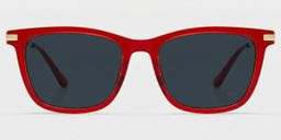 Selena Rectangle Red Glasses0
