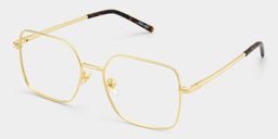 Abigail Gold Square Glasses3