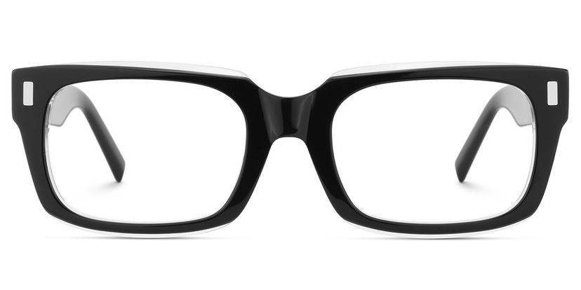 Fayssel Rectangle Black Glasses