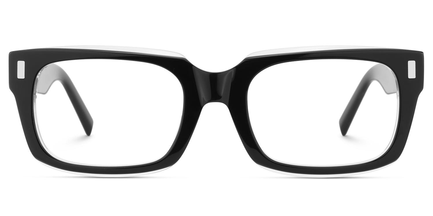 Fayssel Rectangle Black Glasses