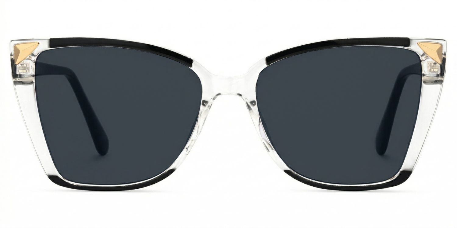 Clear Frame Glasses With Black Sides For Women0