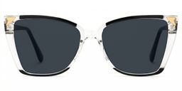 Shelia Butterfly Black Clear Glasses0