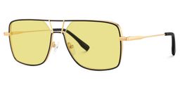 Bowdry Aviator Black Sunglasses2