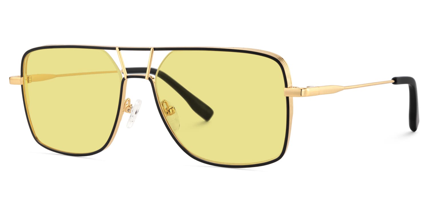 Bowdry Aviator Black Sunglasses2