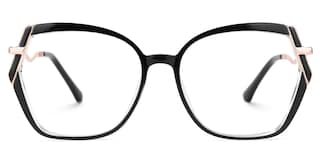 Jakara Geometric Black Glasses0