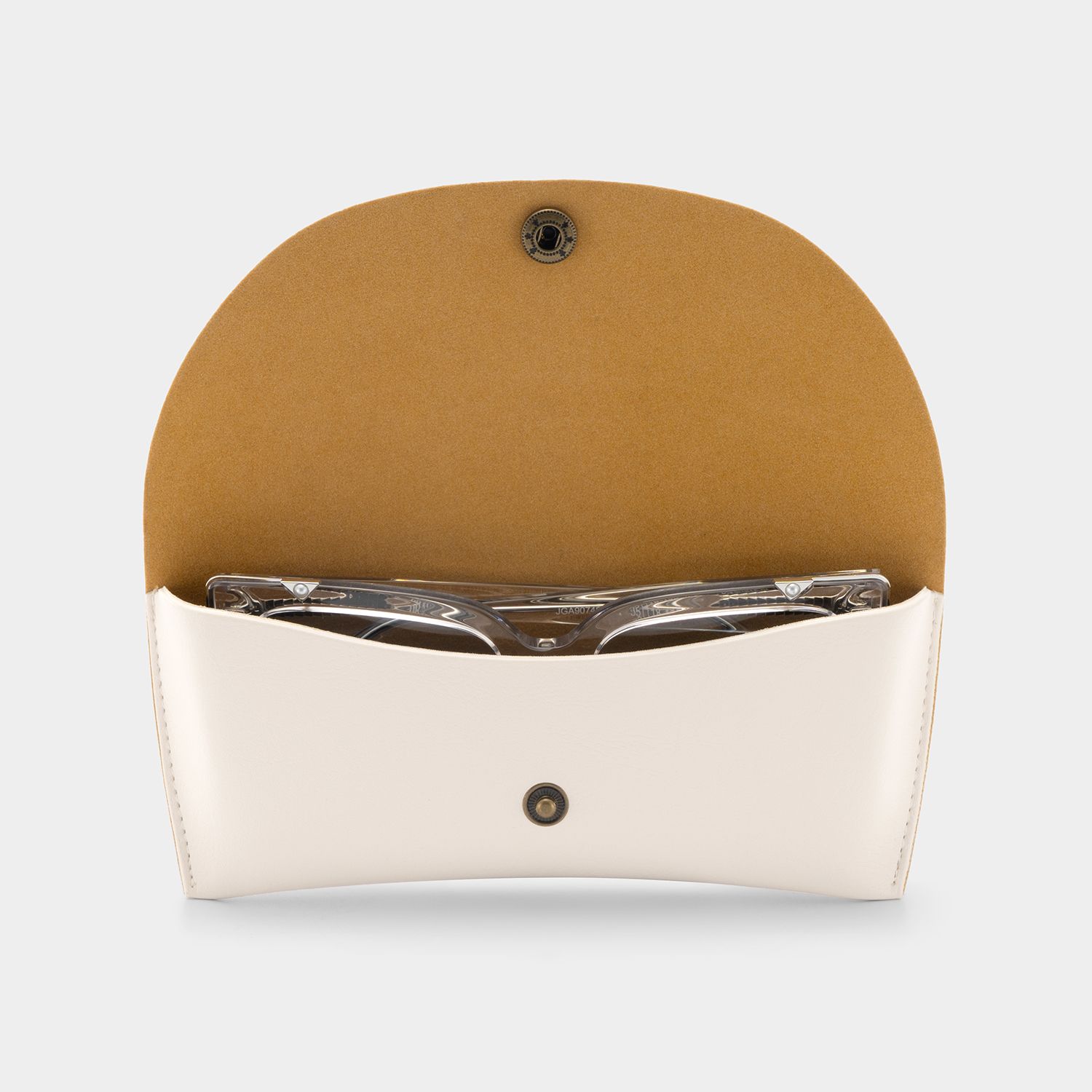 White Man-made Leather Box, Glasses Pocket | ZEELOOL4