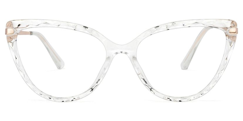 Lucas Cateye Clear Glasses