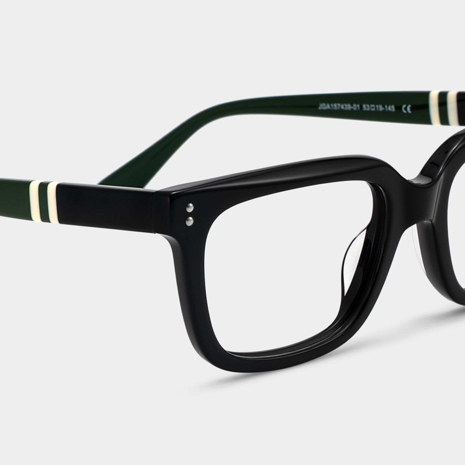Fern Rectangle Frames Glasses in Black Color Design | ZEELOOL5