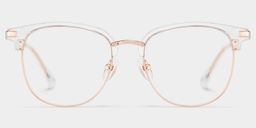 Naranjo Browline Clear Glasses1