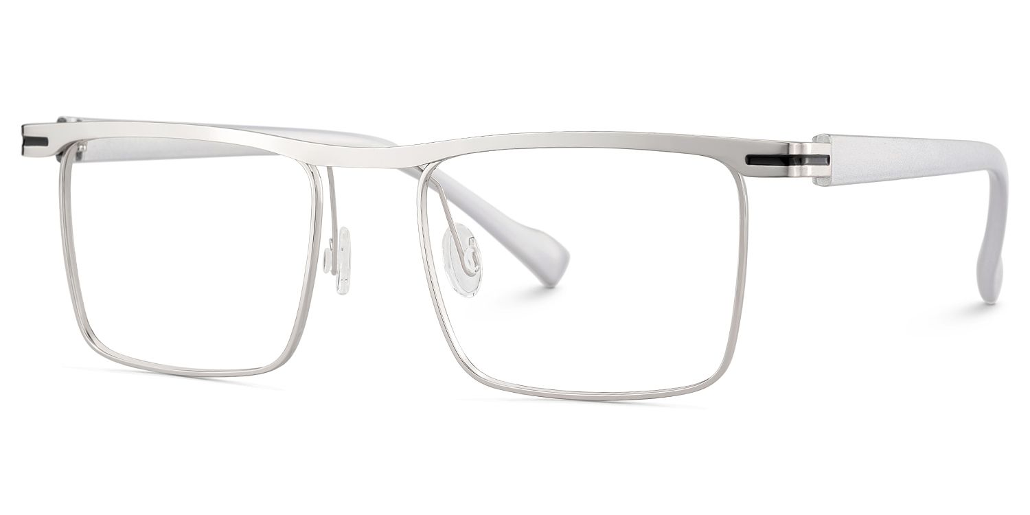 Vintage Metal Glasses With Browline Shape3