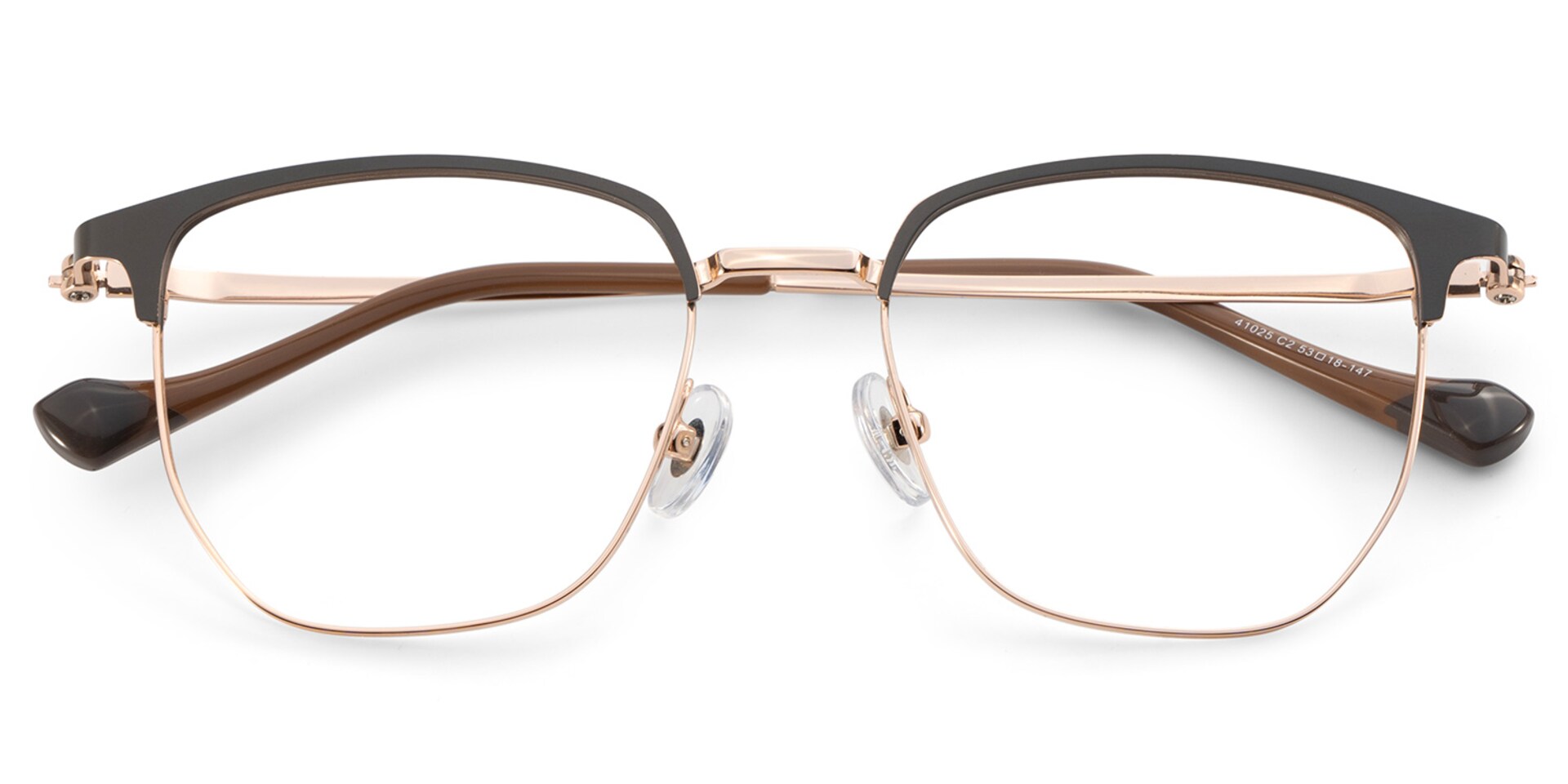 Gray Browline Glasses With High-quality Material2