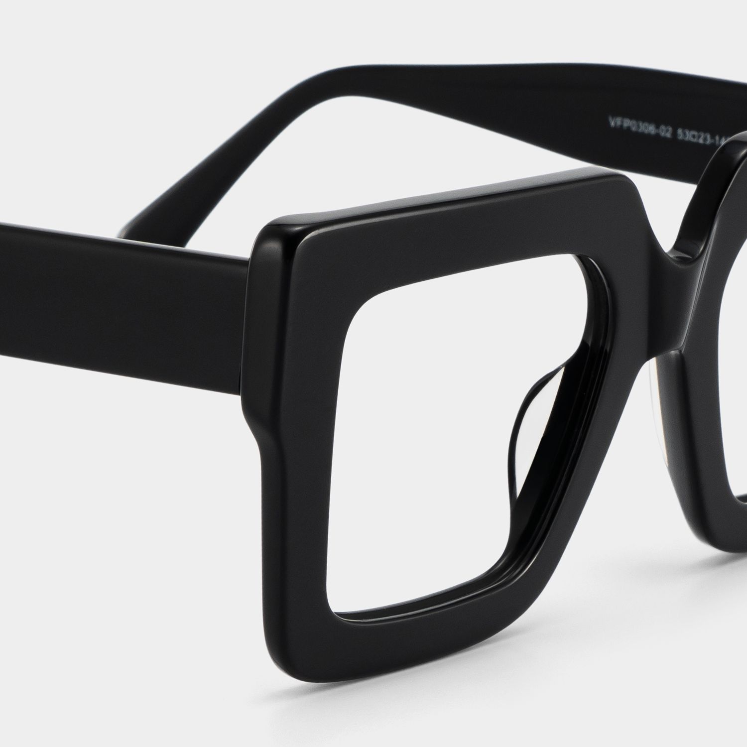 Brandon Square Black Frames and Prescription Glasses5