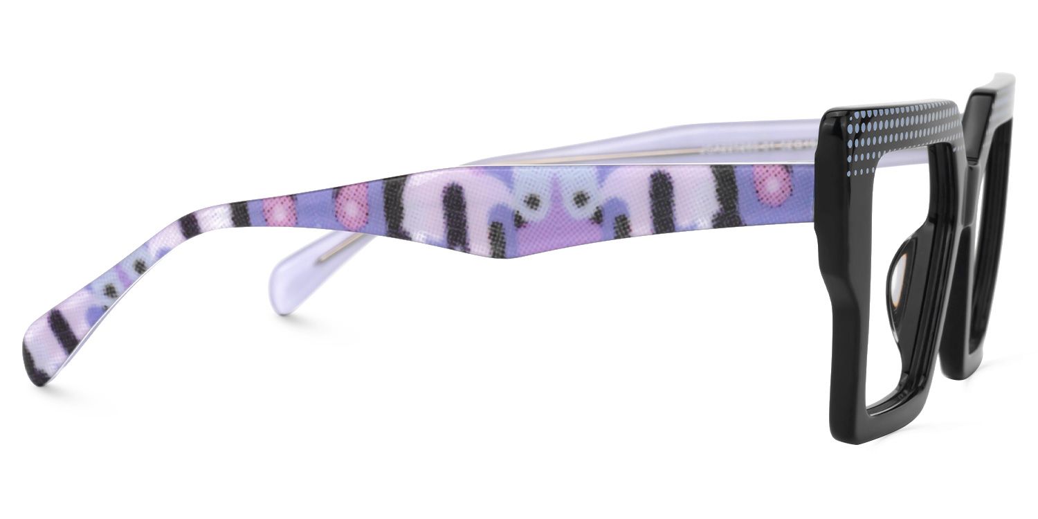 Prisca Thick Frame Square Eyeglasses  -Zeelool Optical2