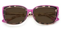 Fenn Pink Tortoise Cat eye Sunglasses1