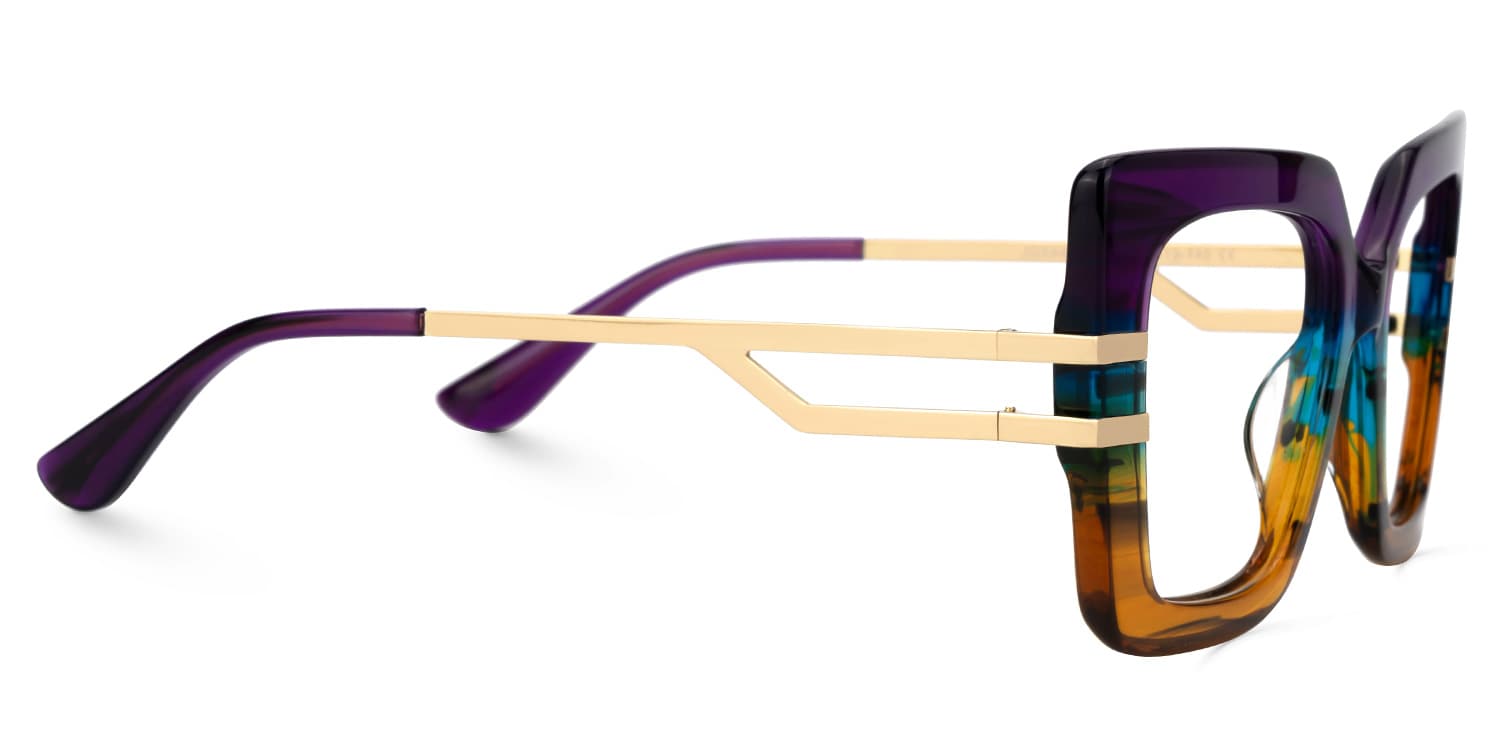 Poutine Square Multicolor Glasses2