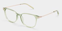 Florence Rectangle Green Glasses3