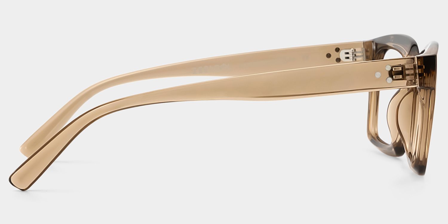 Grover Rectangle Eyeglasses and Beige Color Frames4