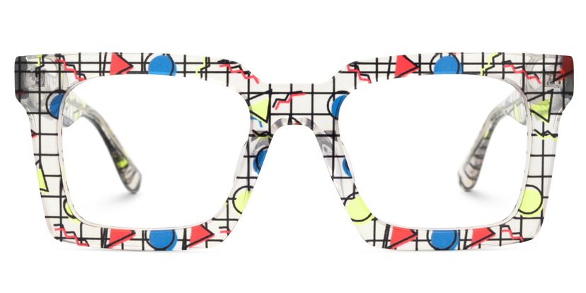 Kevin Square Floral Glasses