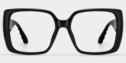 Maya Black Square Glasses0
