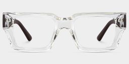 Garza Rectangle Clear Glasses0