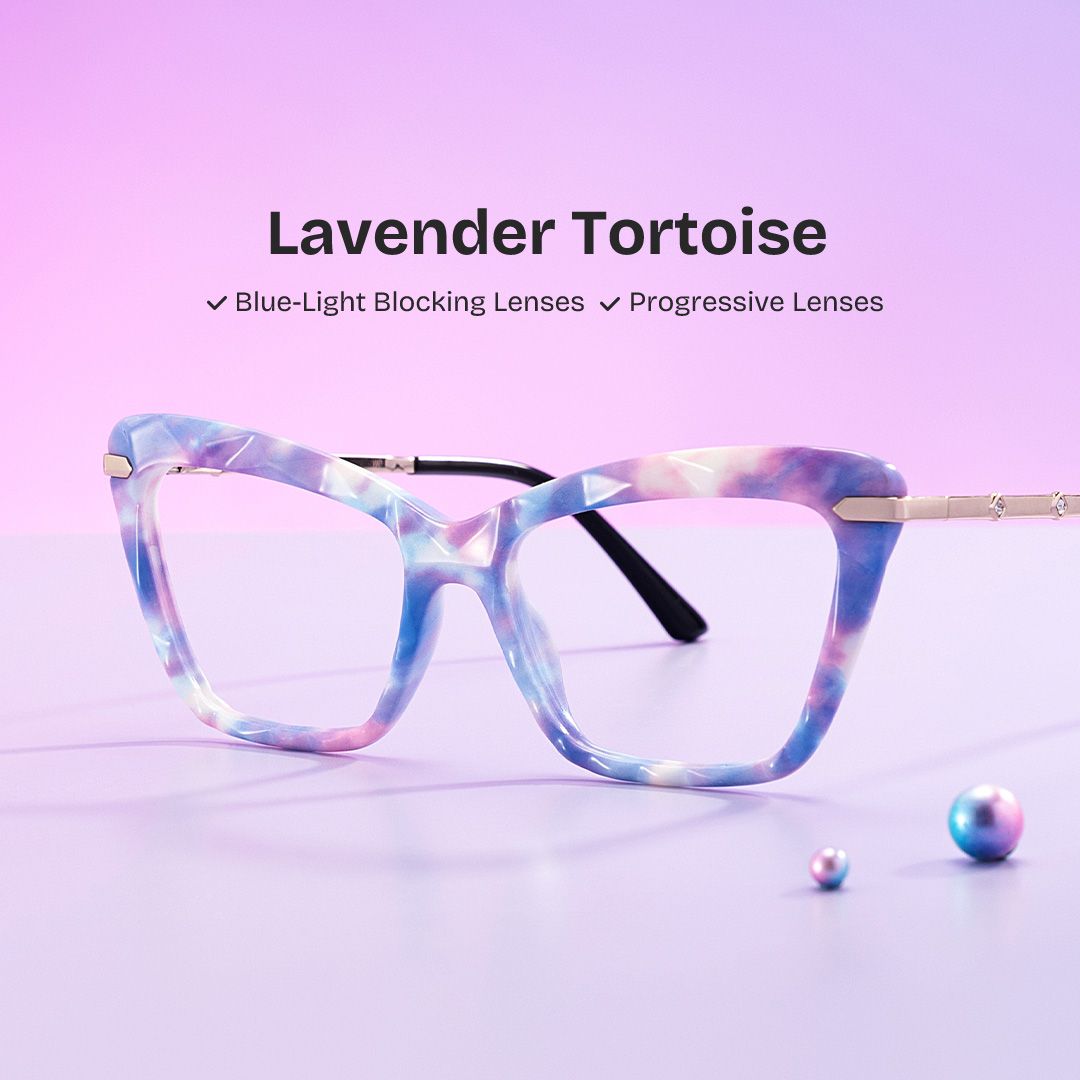 Juliet Cateye Purple TR90 Frame Glasses | Zeelool Optical0