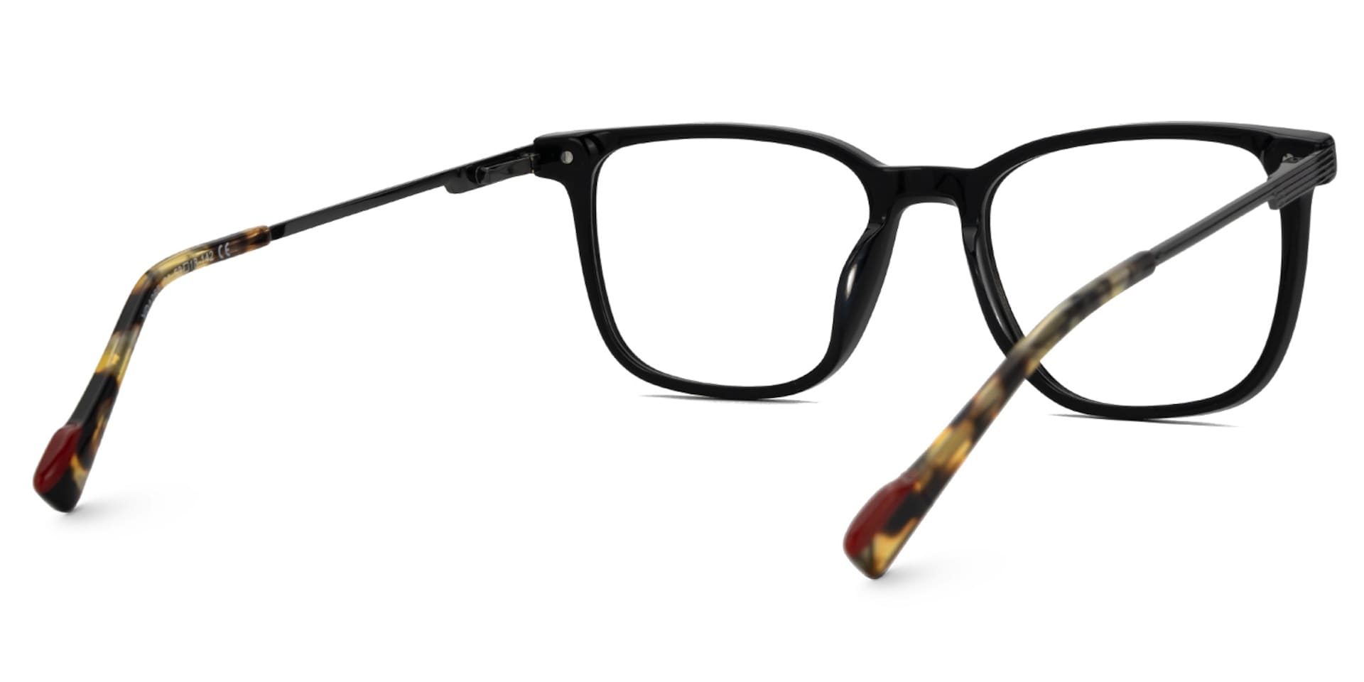Dirrib Rectangle Black Color Frame Glasses for Men | Zeelool3