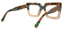 Brandon Beige Square Glasses4