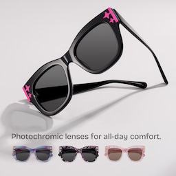 Minfia Square Black Glasses0