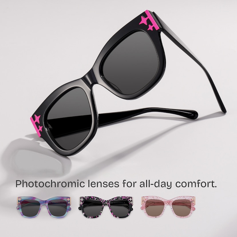 Minfia Square Black Glasses