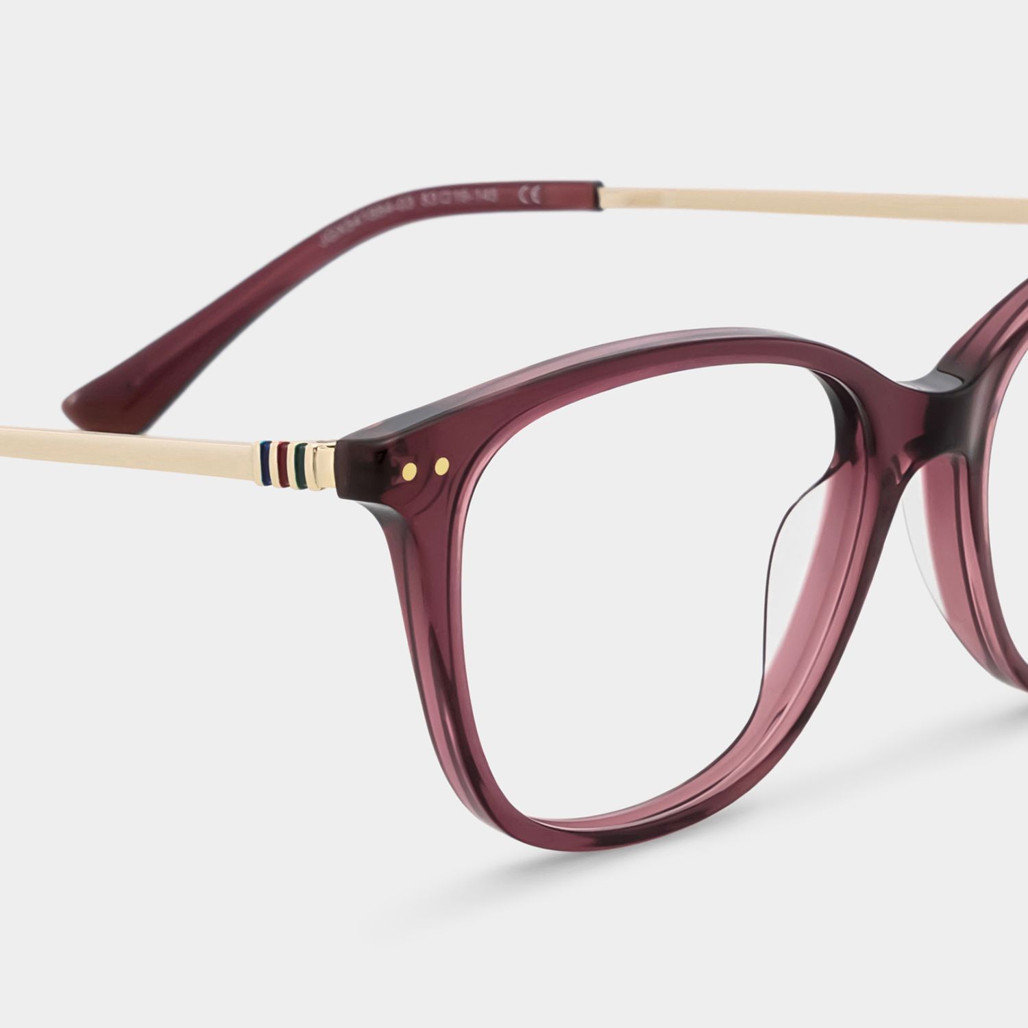 Finch Red Rectangle Glasses | Bold Campus Accent5