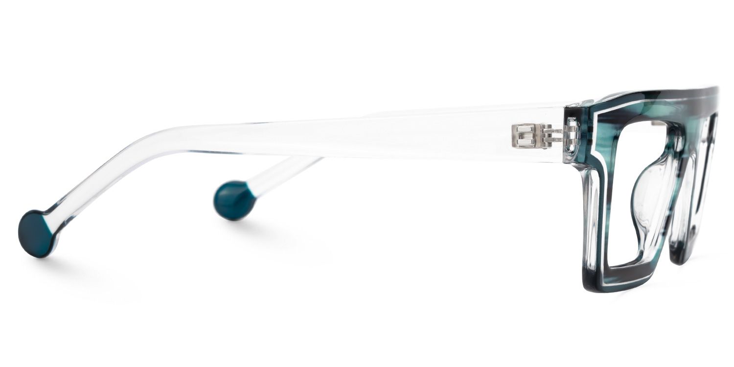 Gerri Blue Rectangle Frame Glasses Online | Zeelool Optical2