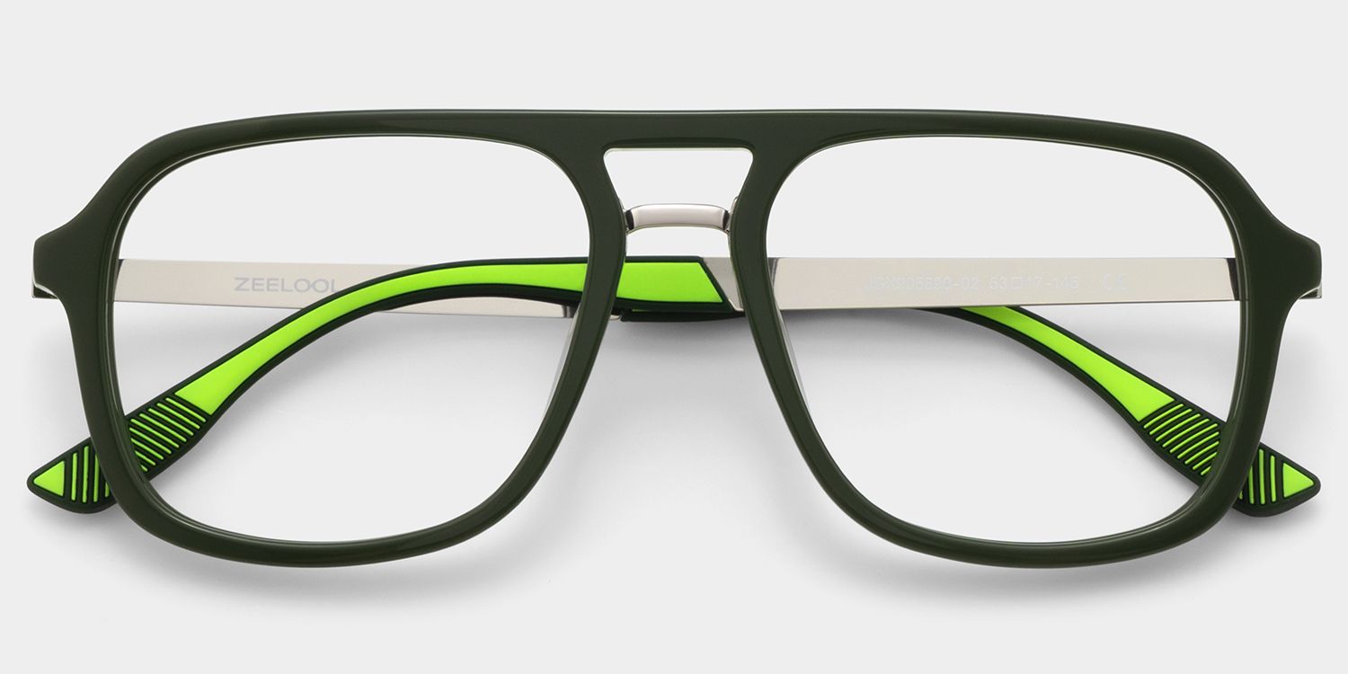 SALE【新品】SPY+ RAIDER MONOCHROME OLIVE Ryder Green Aviator Mixed Frame Glasses for unisex | ZEELOOL