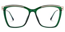 Krystle Square Green Glasses0