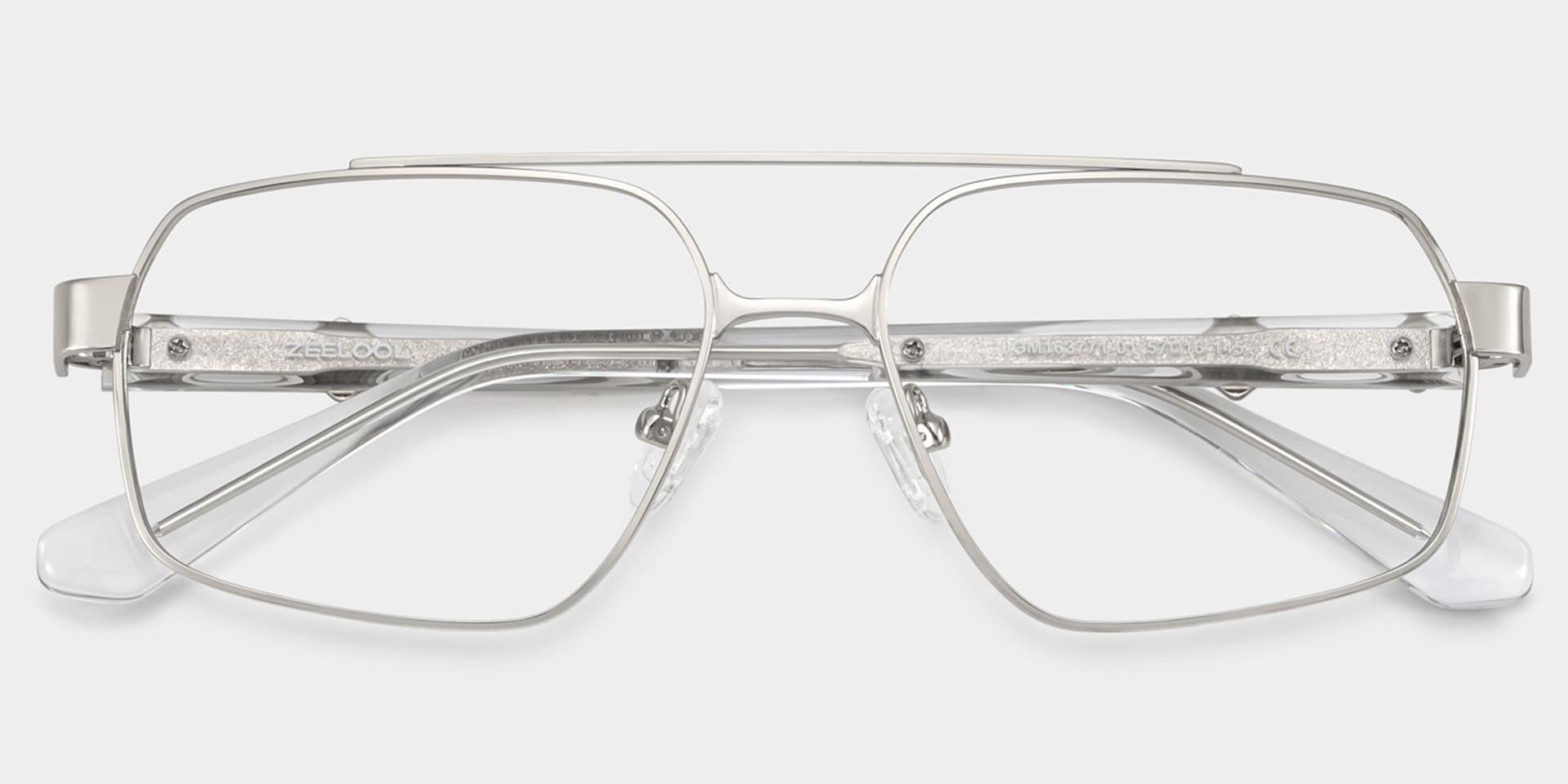 Sterling Eyeglasses in Aviator Silver Frame | ZEELOOL2