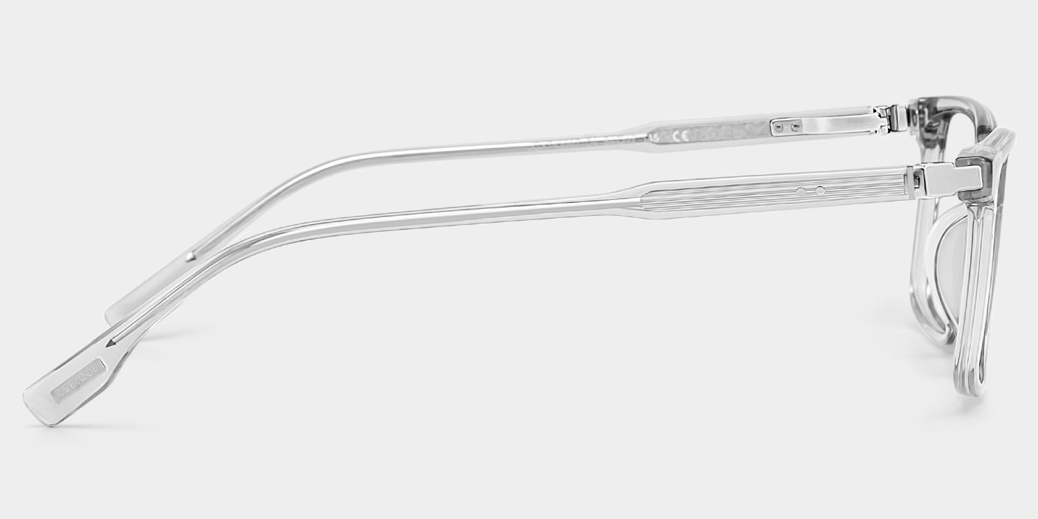 Cyrus Grey Rectangle Glasses for Men | ZEELOOL4