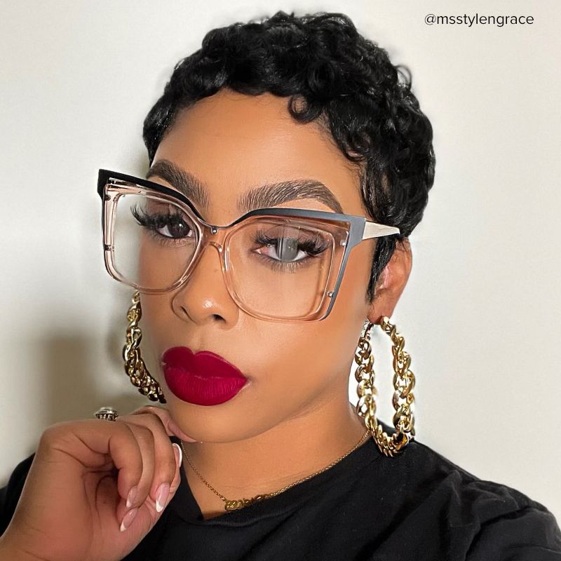 Twolla Square Beige Glasses