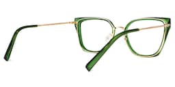 Martine Square Green Glasses3
