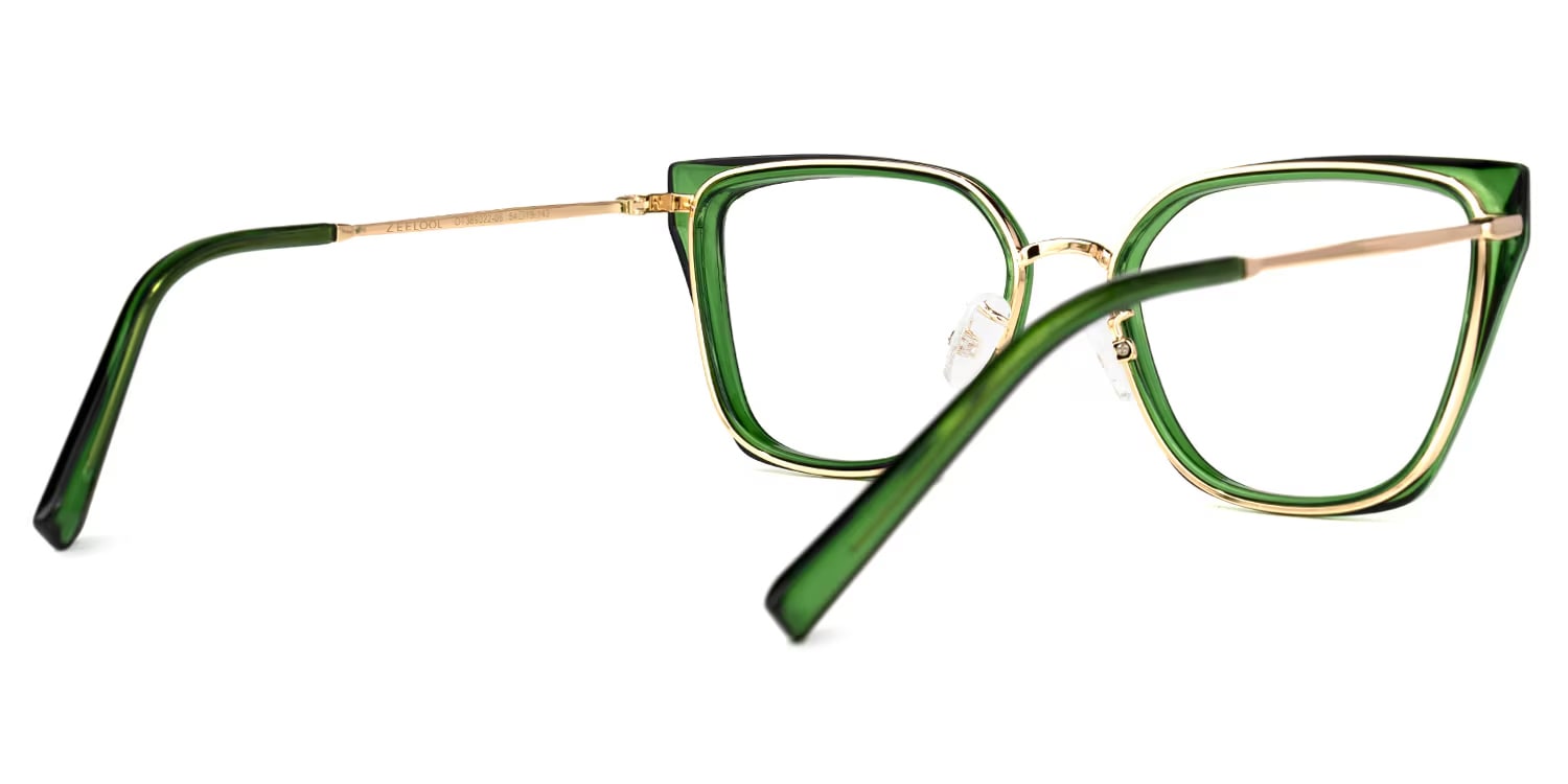 Martine Square Green Glasses3