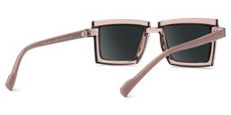 Zephyr Rectangle Brown Glasses3