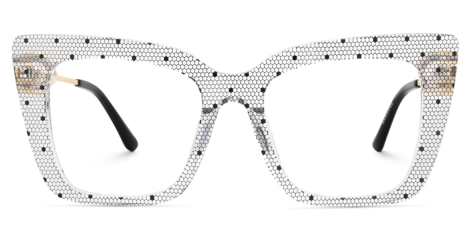 Monalisa Square Pattern Glasses1