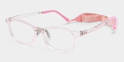 Luca Rectangle Crystal Pink Glasses2