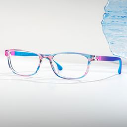 Robin Rectangle Blue Pink Glasses0